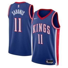 Dres Sacramento Kings Domantas Sabonis Nike 2024-25 City Edition Plava Swingman